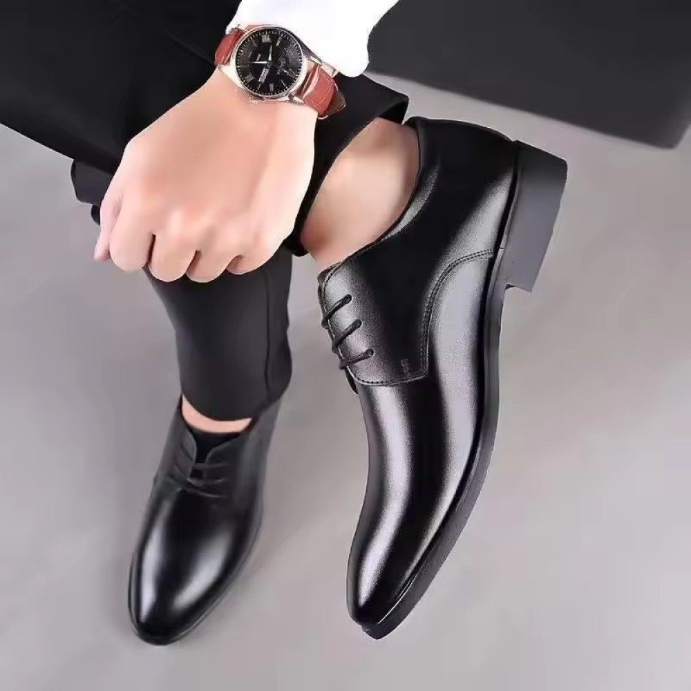 luxurious Customized Men's Leather Shoes  Spring and Autumn New Business Formal Casual Leather Shoes Korean Version of the British Wedding Shoes