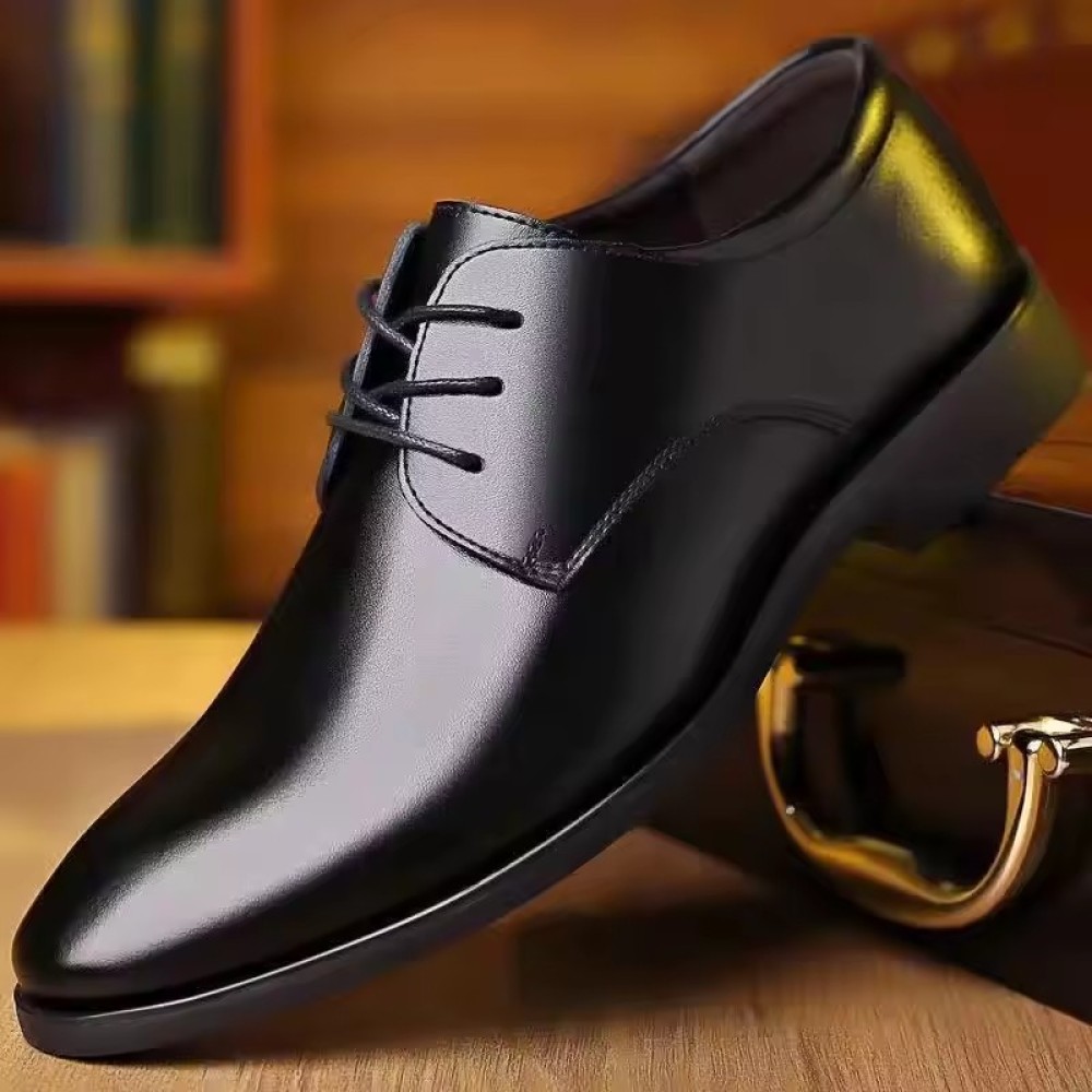 luxurious Customized Men's Leather Shoes  Spring and Autumn New Business Formal Casual Leather Shoes Korean Version of the British Wedding Shoes