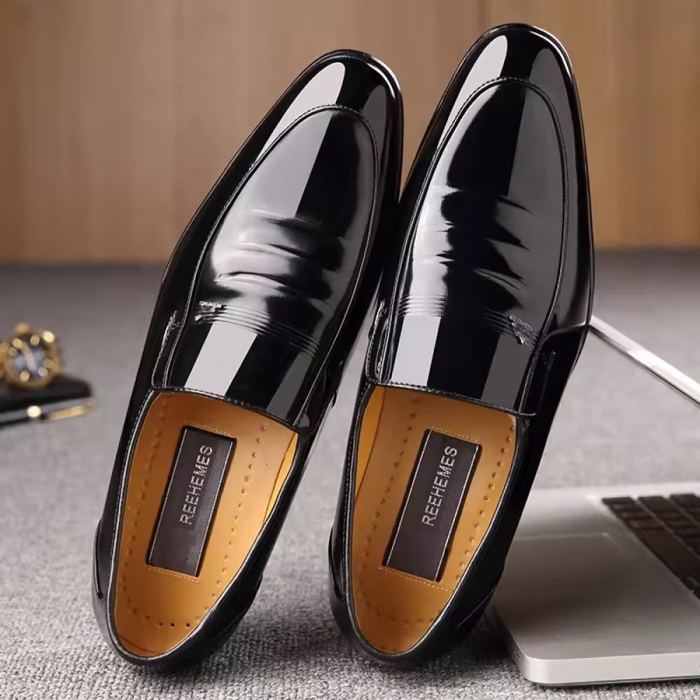 luxurious Customized Men's Business Leather Shoes Low Top Office Leather Shoes Wedding Men's Shoes