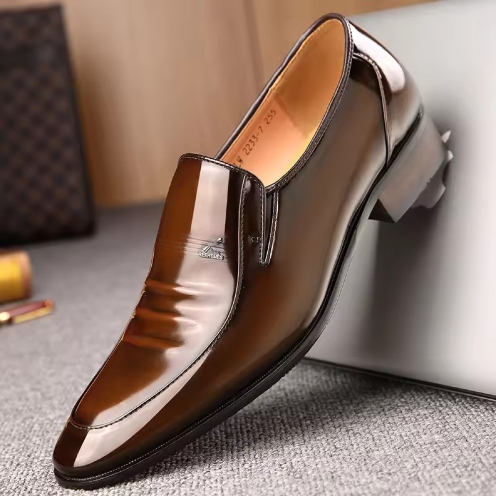 luxurious Customized Men's Business Leather Shoes Low Top Office Leather Shoes Wedding Men's Shoes