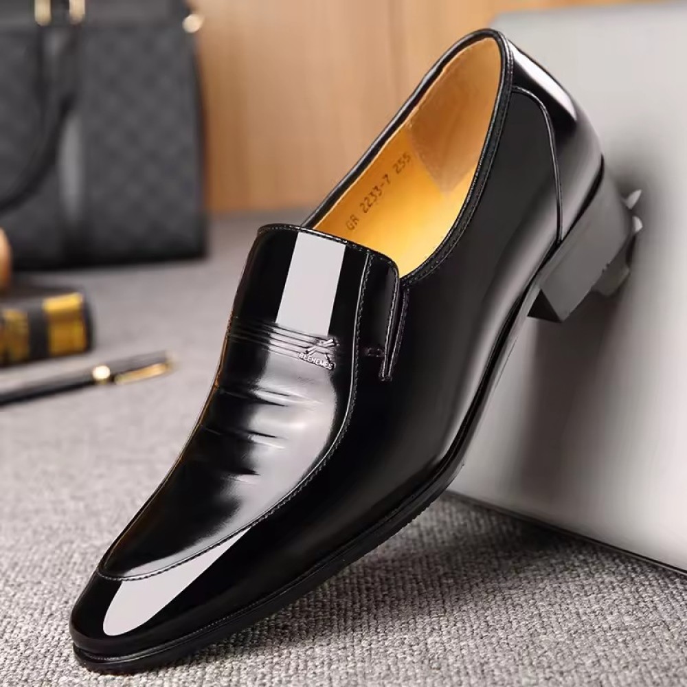 luxurious Customized Men's Business Leather Shoes Low Top Office Leather Shoes Wedding Men's Shoes