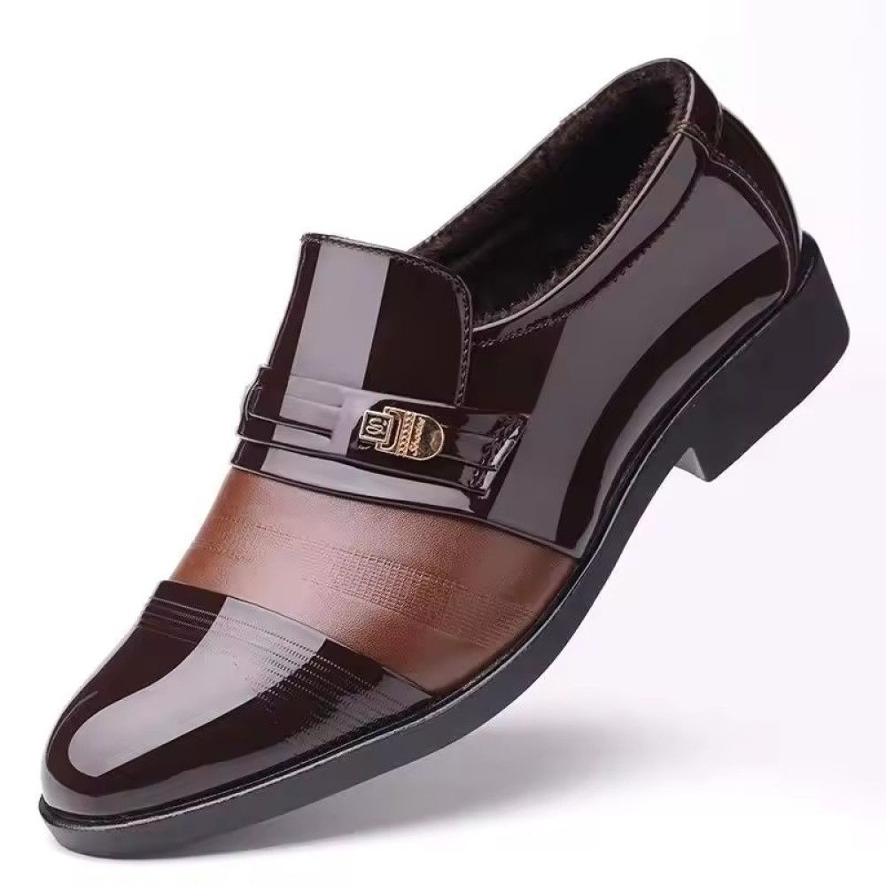 luxurious Customized Spring New Styles slip on Loafers Men's Business Formal Shoe Pu Leather Shoes Wedding Dress Shoes