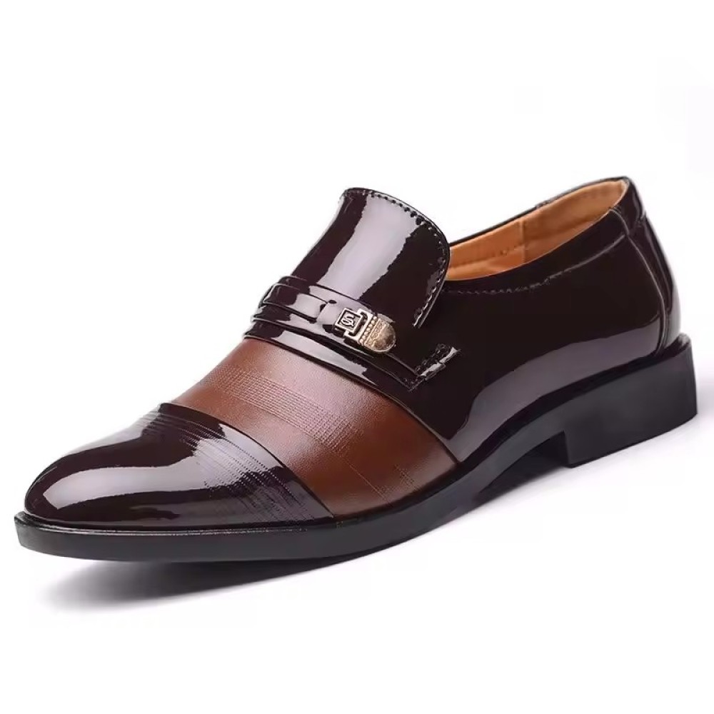luxurious Customized Spring New Styles slip on Loafers Men's Business Formal Shoe Pu Leather Shoes Wedding Dress Shoes