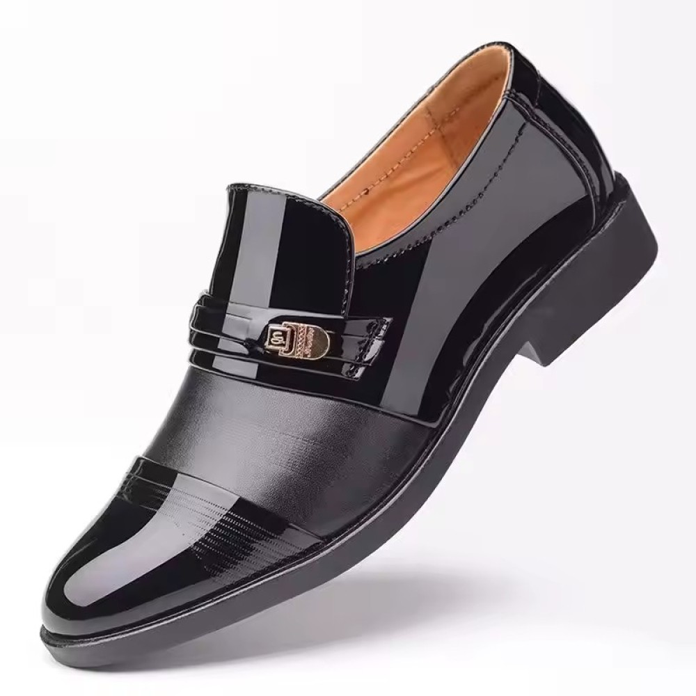 luxurious Customized Spring New Styles slip on Loafers Men's Business Formal Shoe Pu Leather Shoes Wedding Dress Shoes