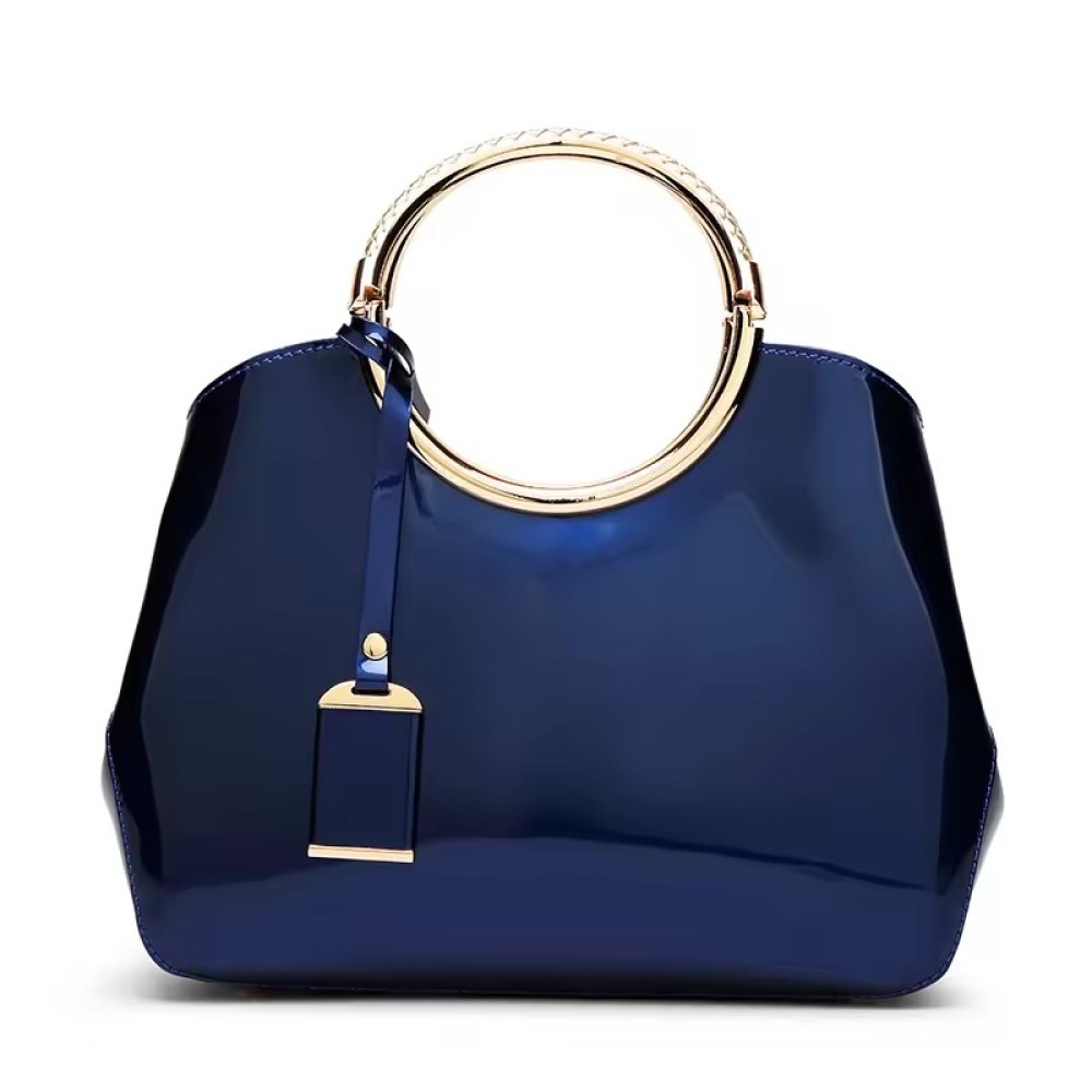 Customized Fashion Bright Surface High-end Women's Lacquer Leather Handbag Stylish and Durable