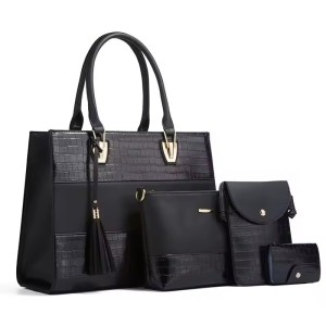 Customized High End Luxury Design Women's Bag Set Retro Versatile Tote Bag Large Capacity Multi-function Four Piece Bag