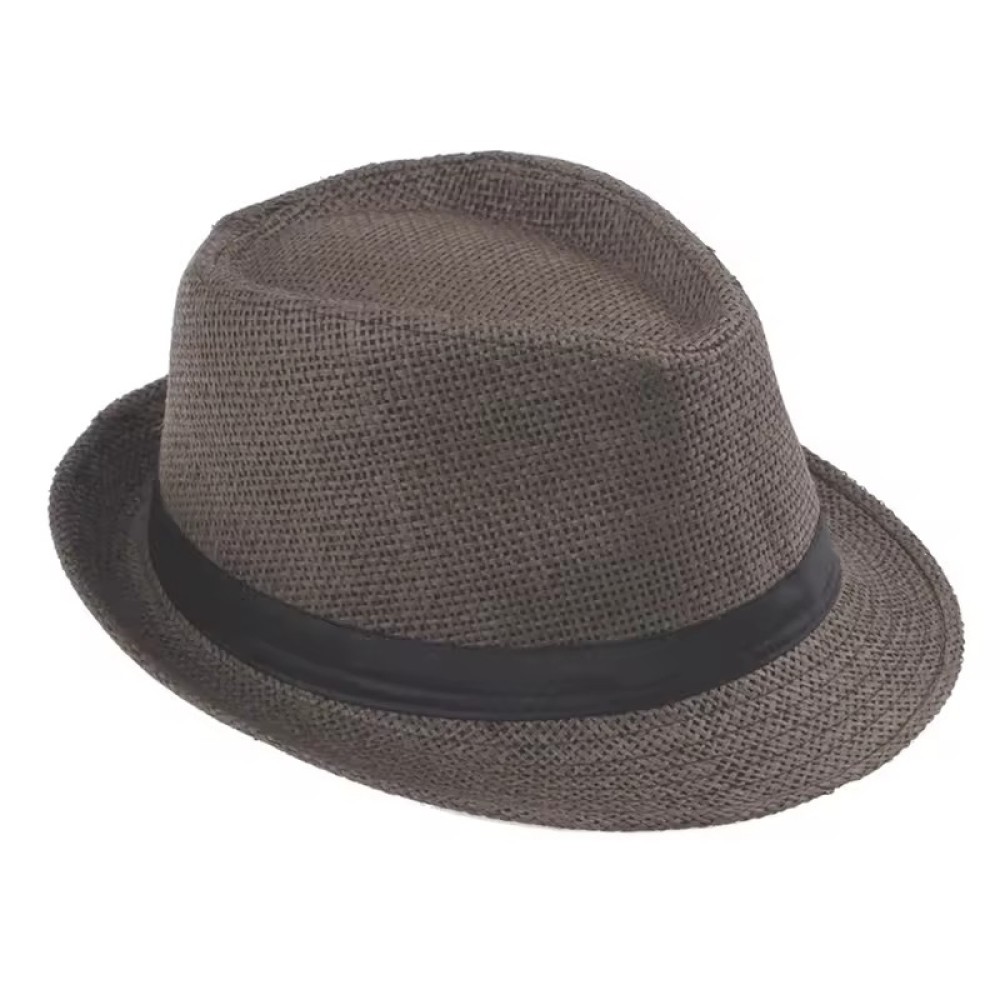 Customized Summer Sun Hat Men Straw Top Hat Jazz Hat