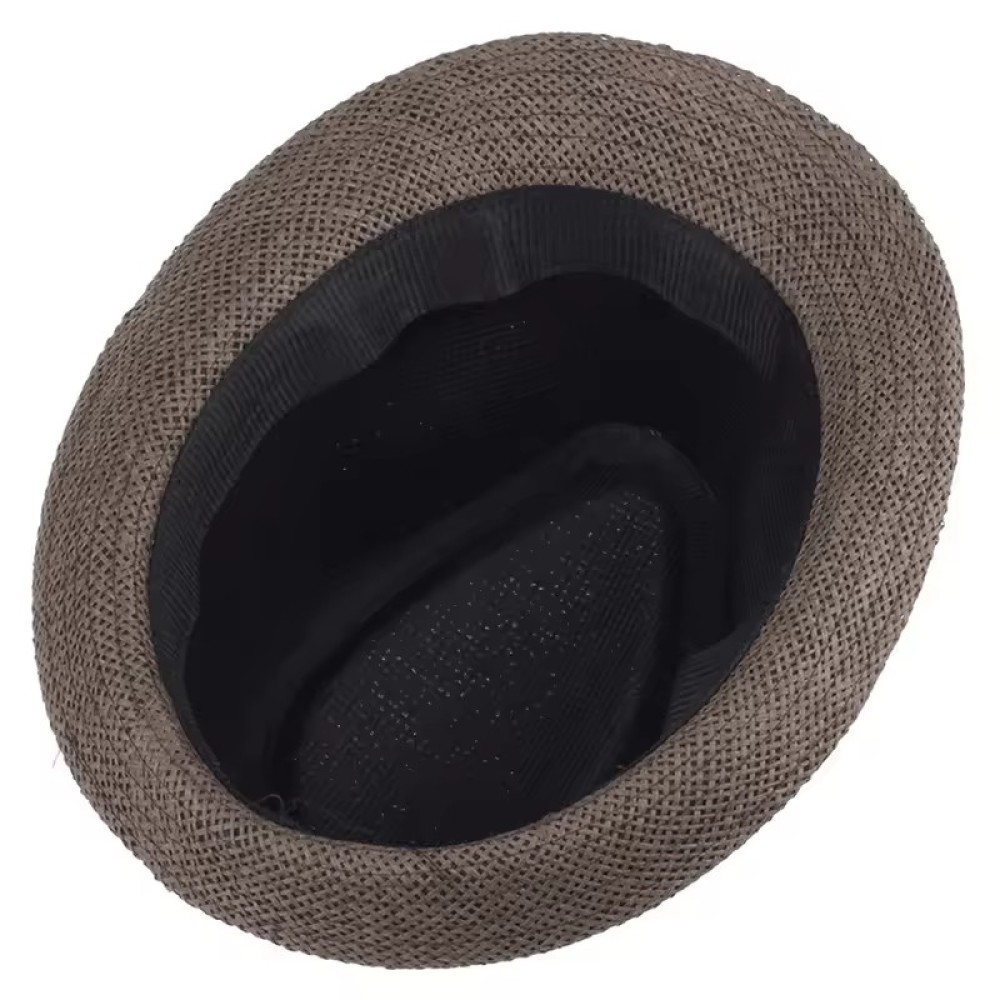 Customized Summer Sun Hat Men Straw Top Hat Jazz Hat