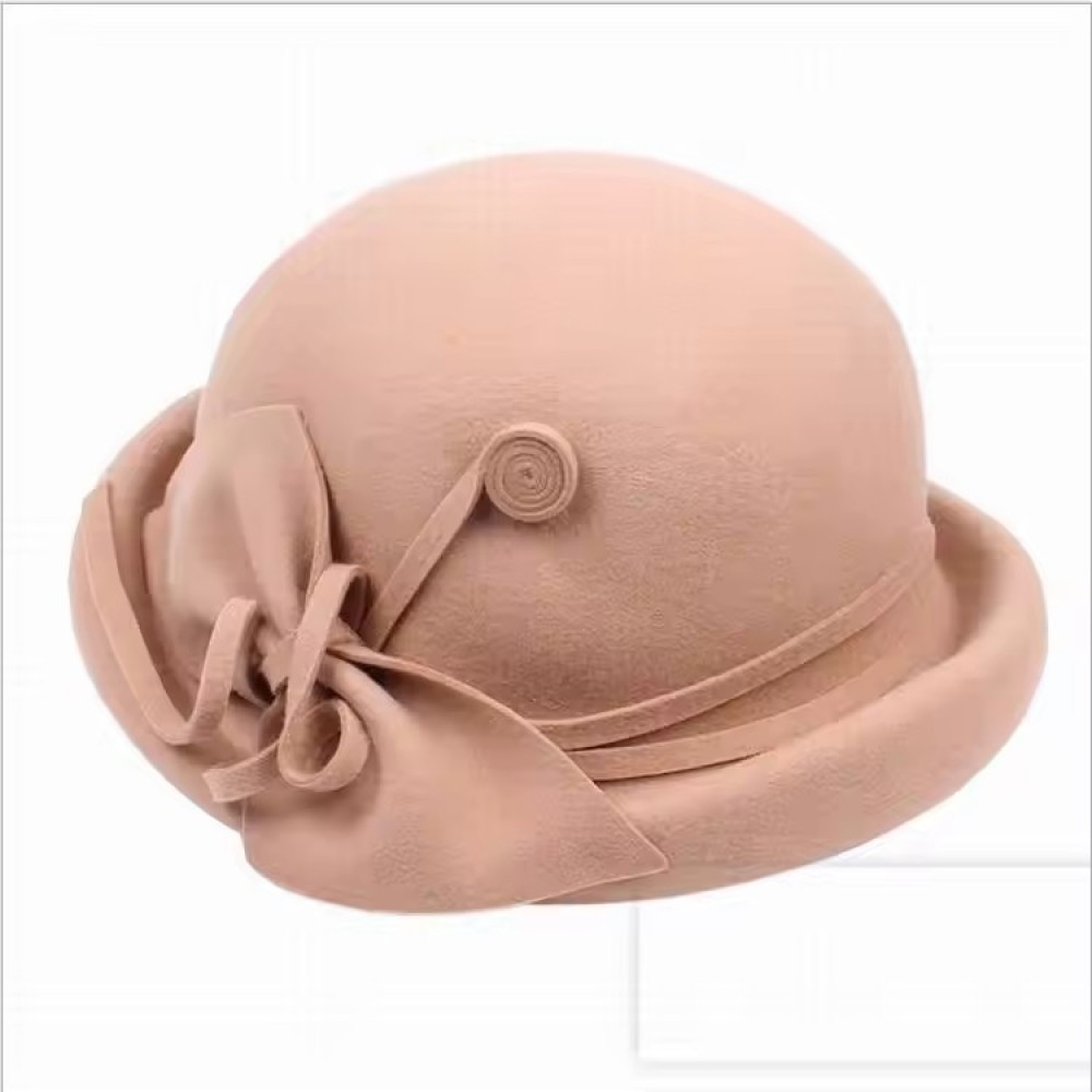 Customized Felt Flat Top Hat Jazz Cap  Classic Wedding Church Formal for Women Adults Plain Wedding Party