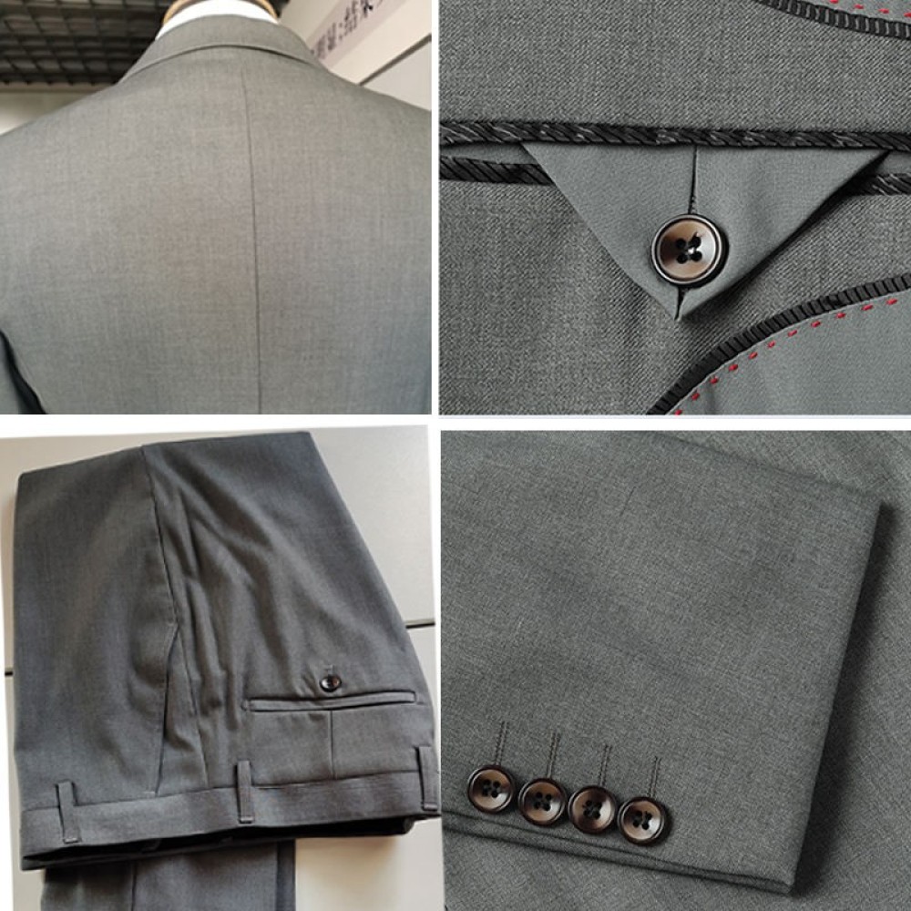 luxurious Customized Elegant High-end Custom 3 Pieces Slim Fit Formal Business Suit for Men