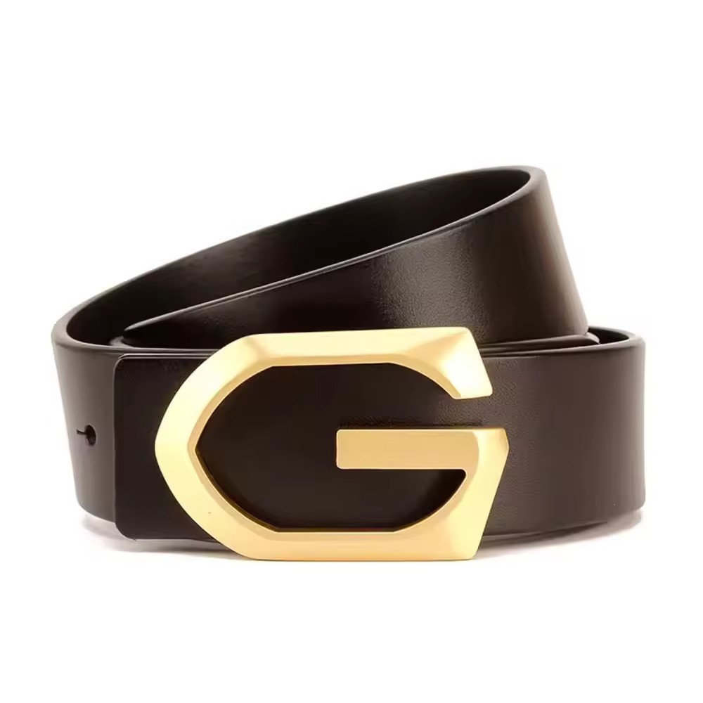 Customized Classic Casual Belt with Single Prong Buckle for Jeans Pants Work and Business Mens Genuine Leather Dress Belt