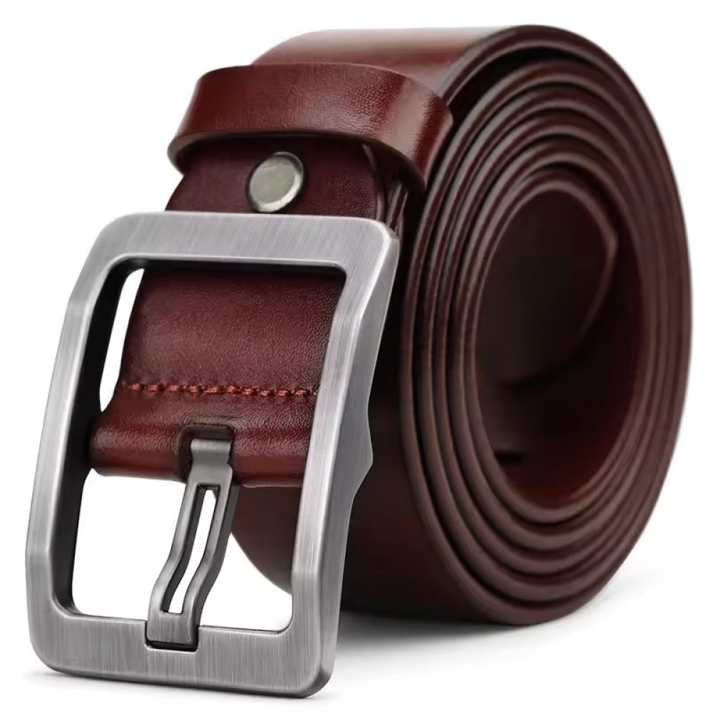 Customized Leisure Business Casual Pin Buckle Straps PU Leather Luxury Men Belt