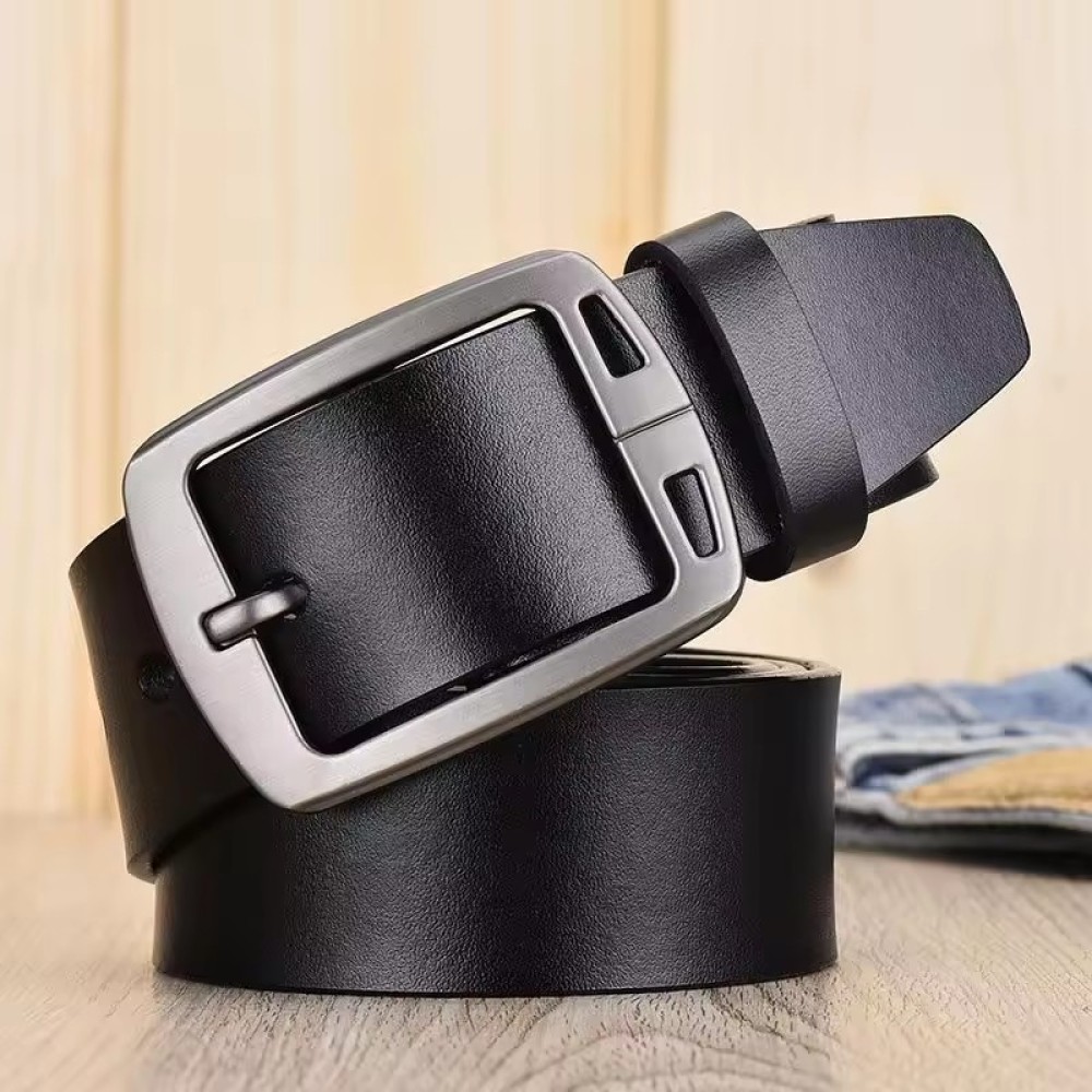 Customized Leisure Business Casual Pin Buckle Straps PU Leather Luxury Men Belt