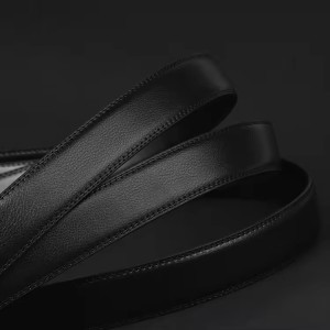 Customized Automatic Pin Buckle Men's Belt Luxury Fashion Leather with Alloy Steel Buckle Custom Length Casual Vintage Style
